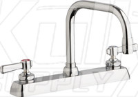 Chicago W8D-DB6AE35-369AB Hot and Cold Water Washboard Sink Faucet