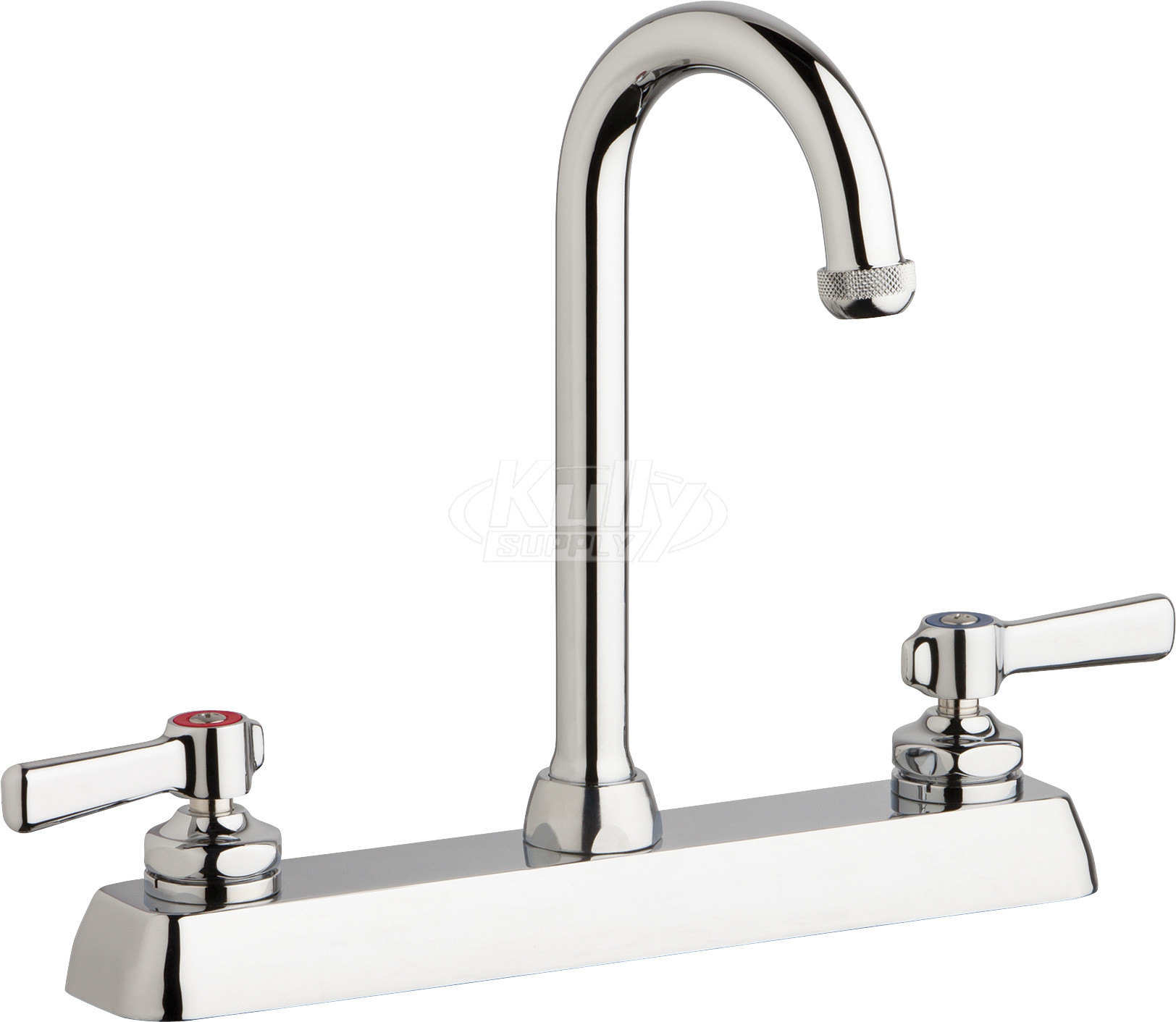 Chicago W8D-GN1AE1-369ABCP Hot and Cold Water Workboard Sink Faucet