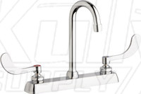 Chicago W8D-GN1AE35-317AB Hot and Cold Water Washboard Sink Faucet