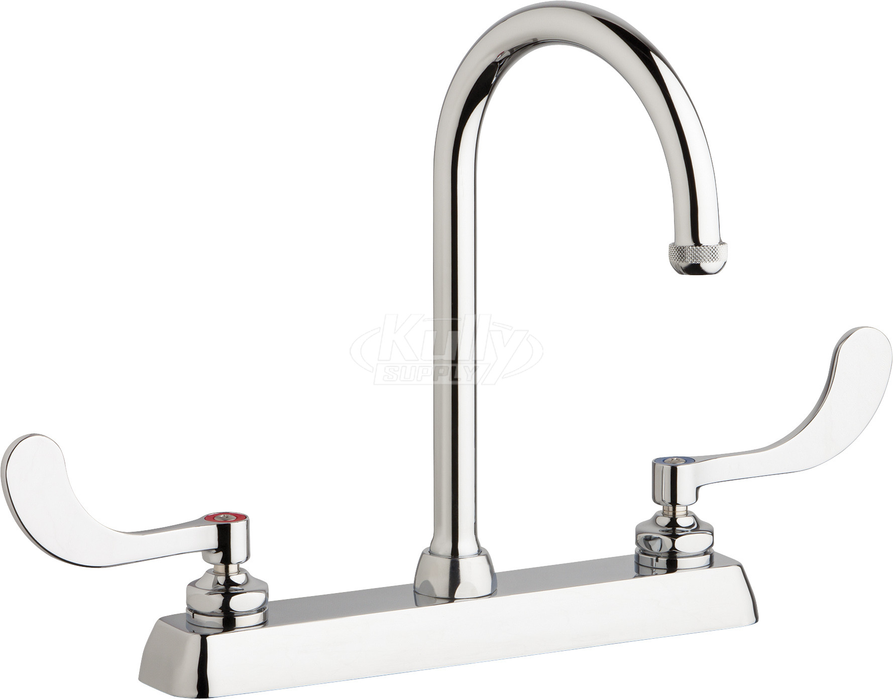 Chicago W8D-GN2AE1-317ABCP Hot and Cold Water Workboard Sink Faucet