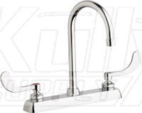 Chicago W8D-GN2AE35-317AB Hot and Cold Water Washboard Sink Faucet