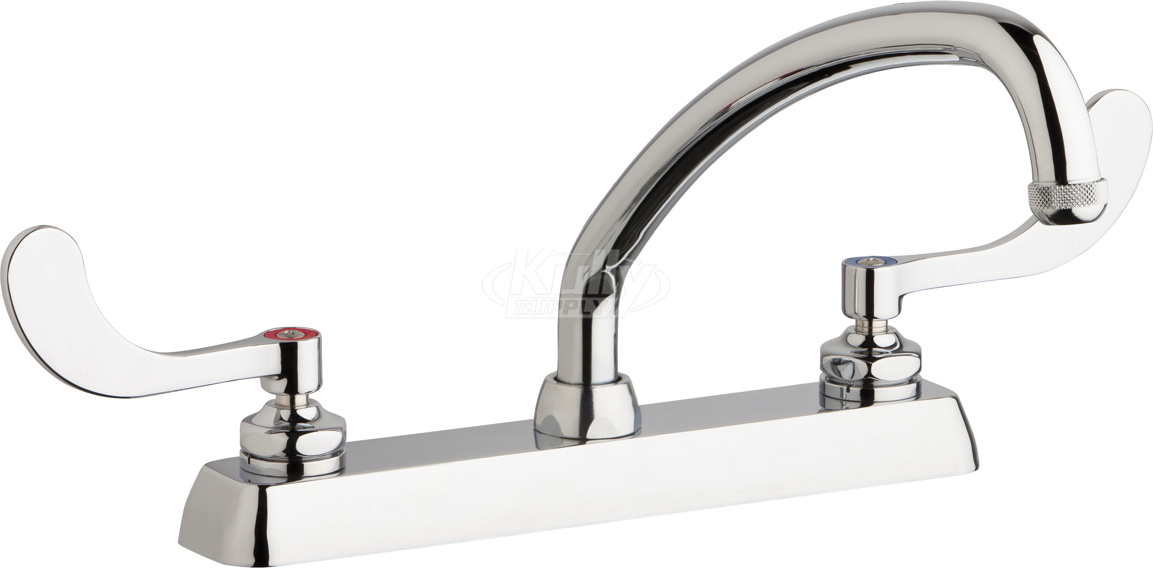 Chicago W8D-L9E1-317ABCP Hot and Cold Water Workboard Sink Faucet