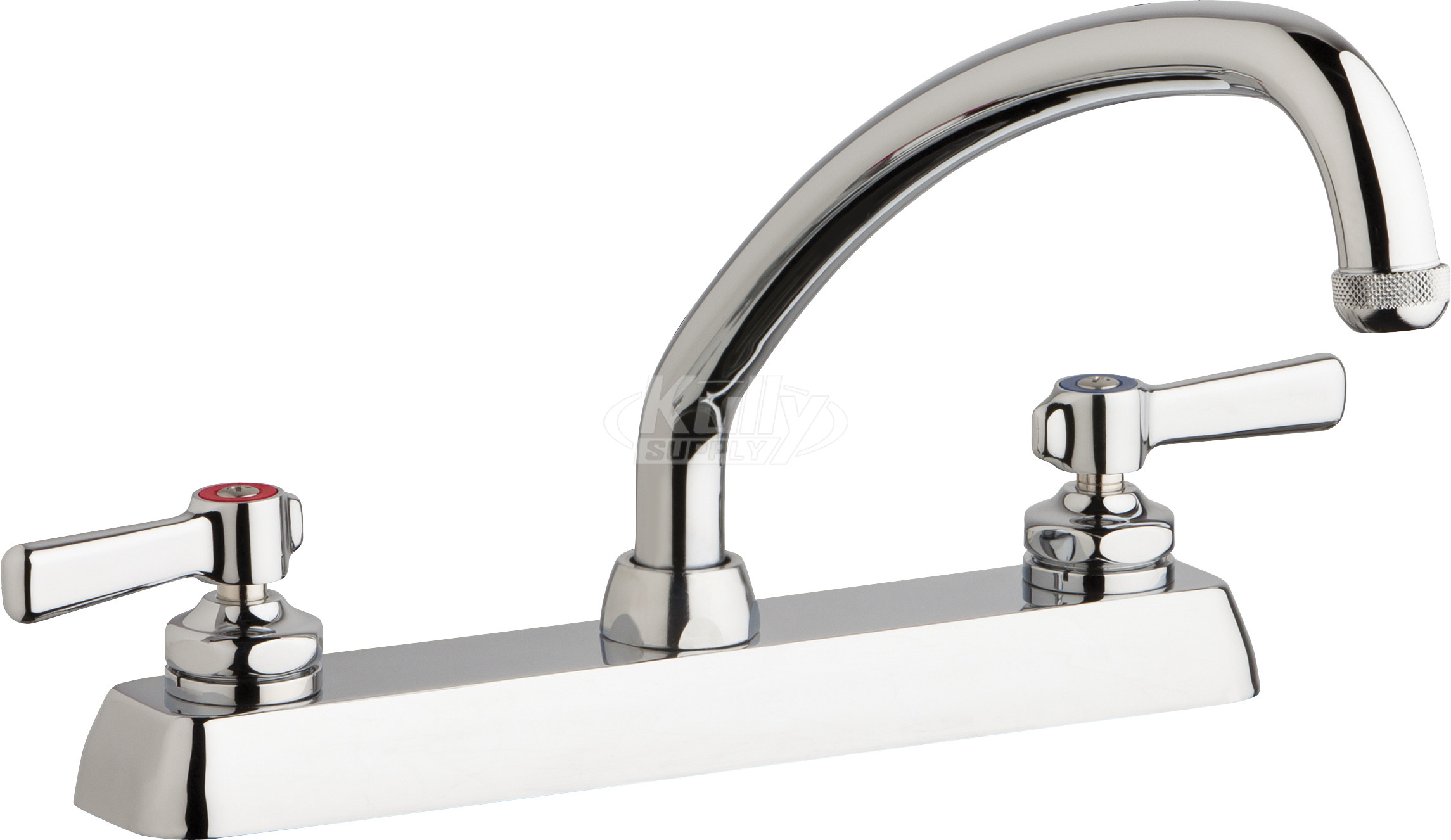 Chicago W8D-L9E1-369ABCP Hot and Cold Water Workboard Sink Faucet