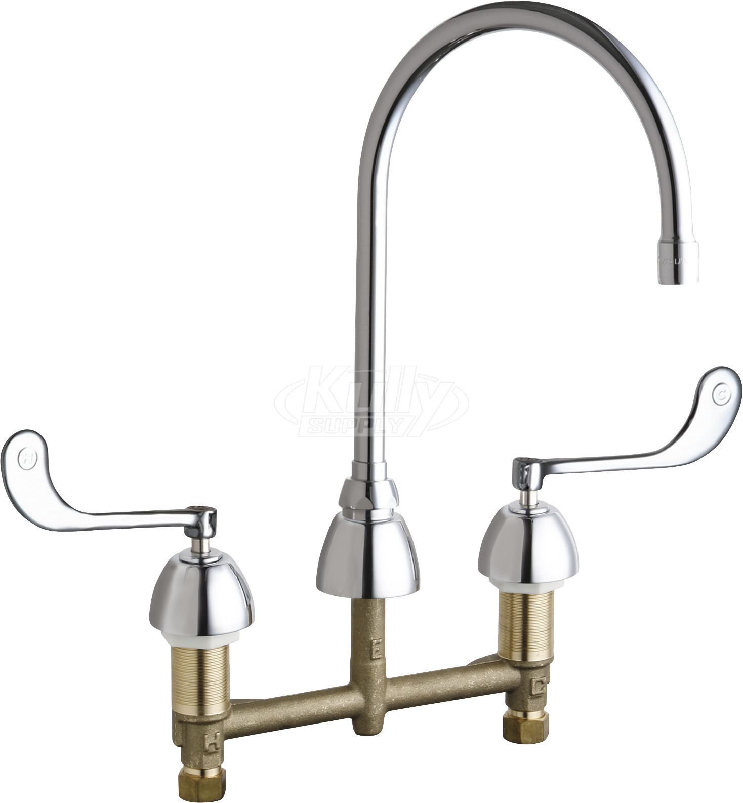 Chicago 201-AGN8AE3-319AB E-Cast Concealed Kitchen Sink Faucet