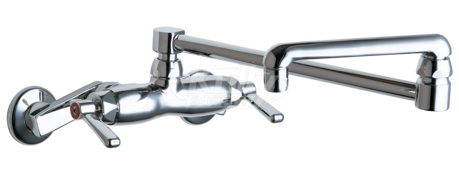 Chicago 445-DJ18ABCP Hot and Cold Water Sink Faucet