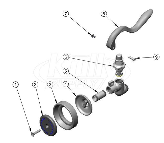 T&S Brass B-0107 Parts Breakdown