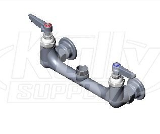 T&S Brass B-0230-LN Double Pantry Swivel Base Faucet