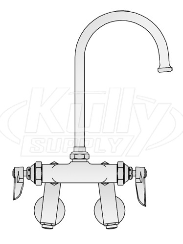 T&S Brass B-0343 Double Pantry Faucet