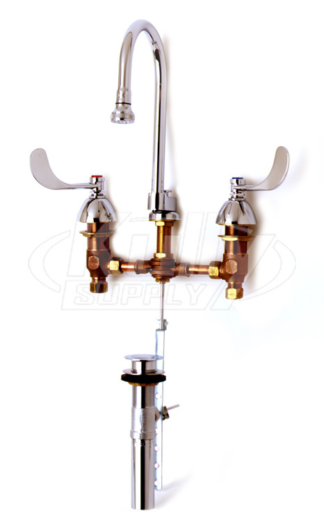 T&S Brass B-0868-04 Medical Lavatory Faucet w/ Pop-Up