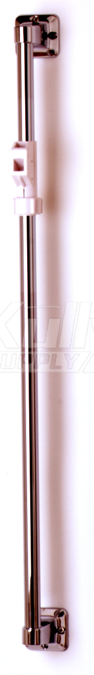 T&S Brass B-0940 Vertical Grab Bar, Sliding Spray Bracket, 32" Length
