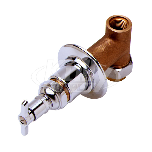 T&S Brass B-1027-UCP Concealed Straight Loose Key Stop