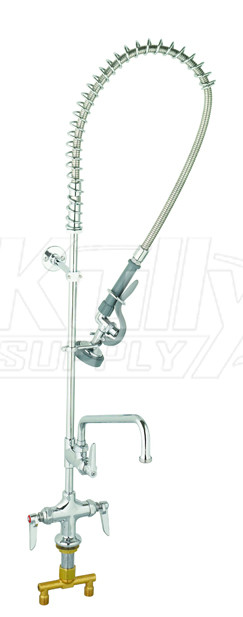 T&S Brass B-2338 4" Single Hole Pre-Rinse Unit