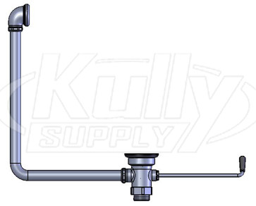 T&S Brass B-3940-01 Twist Waste w/ Overflow