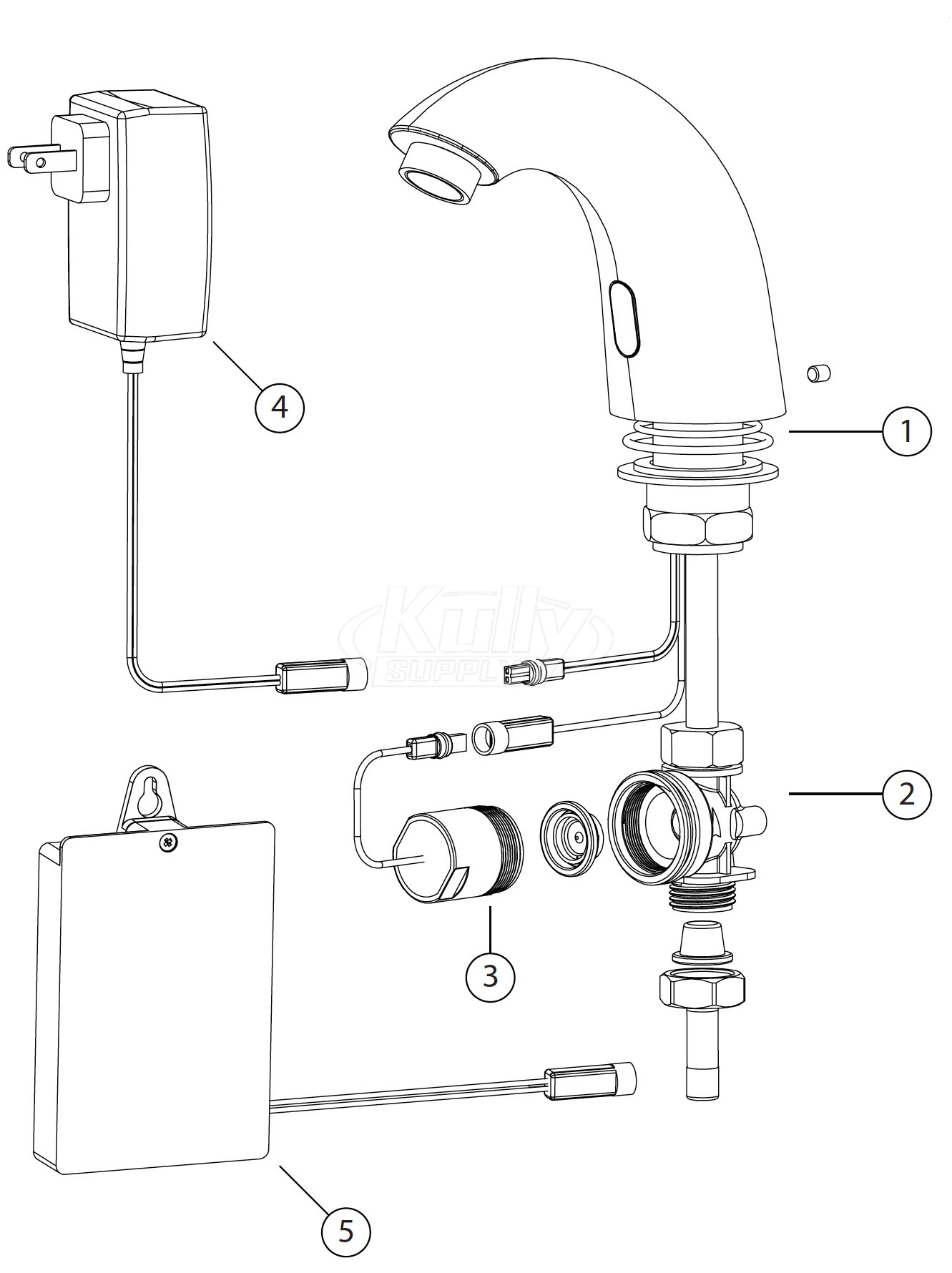 Symmons S6960 Faucet Parts Breakdown