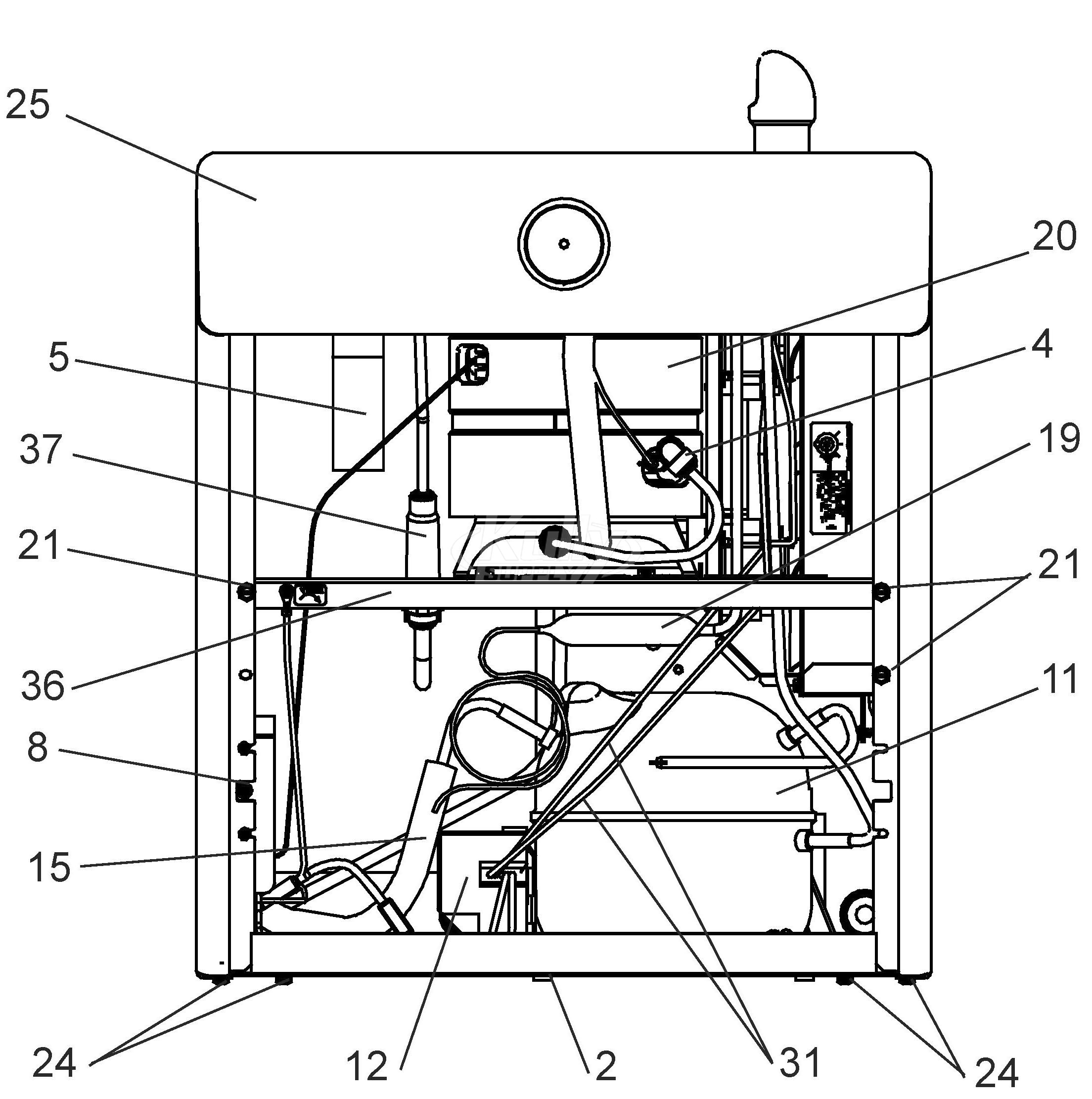 Elkay VRCHD Single Station Drinking Fountain Parts Breakdown