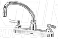 Zurn Z871J1-XL AquaSpec 8" Center Deck Mount Faucet