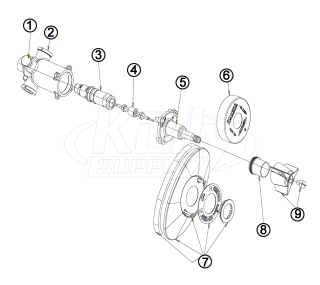 Powers E427/E428 Series Parts Breakdown