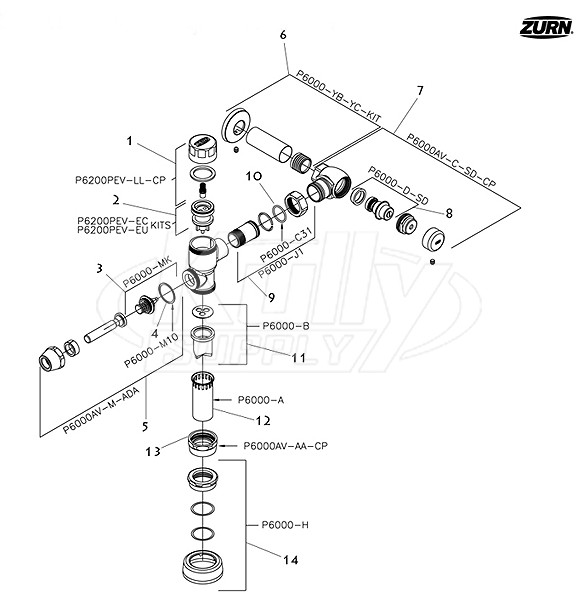 Z6200PEV EcoVantage Parts Breakdown