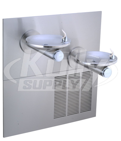 Elkay ERPBV28K In-Wall Dual Drinking Fountain with Vandal-Resistant Bubbler