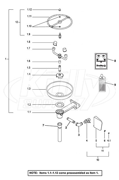 Bradley S19-220K Parts Breakdown