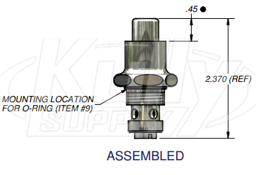 Zurn G67948 Self Closing Valve (Lead Free) For Z851/Z855