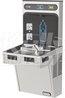 Halsey Taylor HydroBoost HTHB-HACG8SS-NF GreenSpec Stainless Steel Drinking Fountain with Bottle Filler