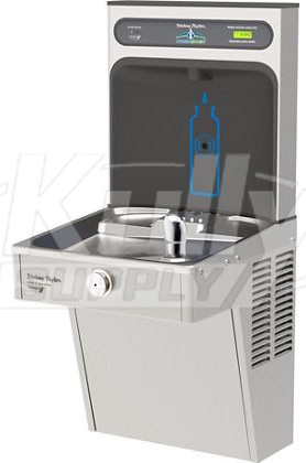 Halsey Taylor HydroBoost HTHB-HVRGRN8-NF GreenSpec Stainless Steel Drinking Fountain with Bottle Filler