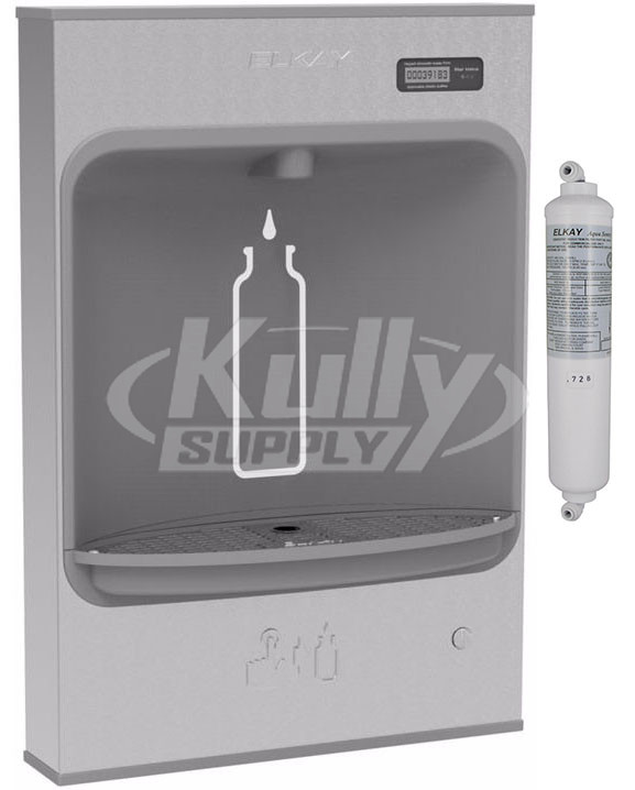 Elkay EZH2O LMASMB Filtered Stainless Steel Mechanical Battery Powered Surface Mount Bottle Filling Station