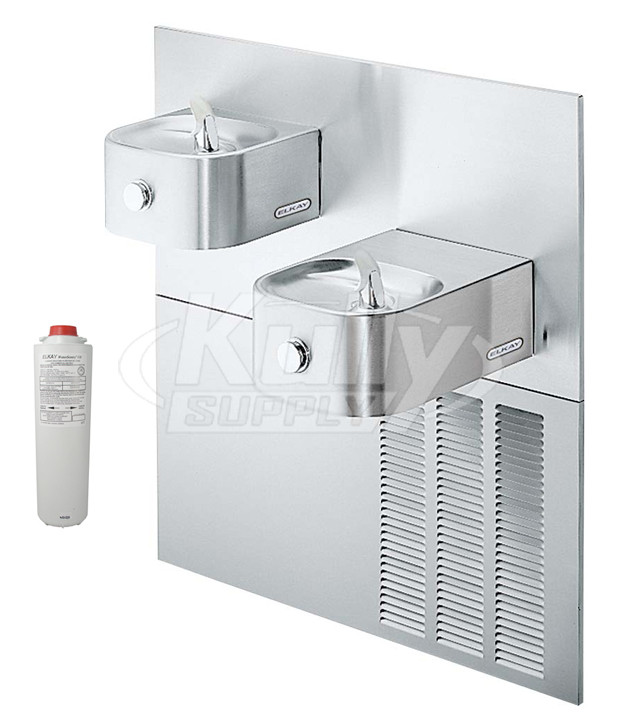 Elkay LNTE8RAK Filtered In-Wall Dual Drinking Fountain