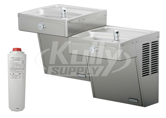 Elkay LVRCTL8SC Filtered Vandal-Resistant Dual Drinking Fountain