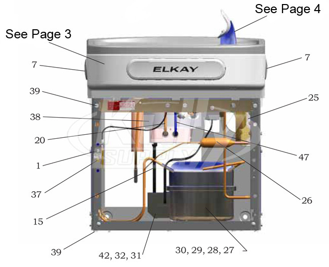 Elkay Ezh2o Lzs8wslk Filtered Drinking Fountain With Bottle Filling Station Drinkingfountaindoctor Com