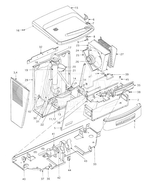 Oasis P8AM-D100 Parts Breakdown