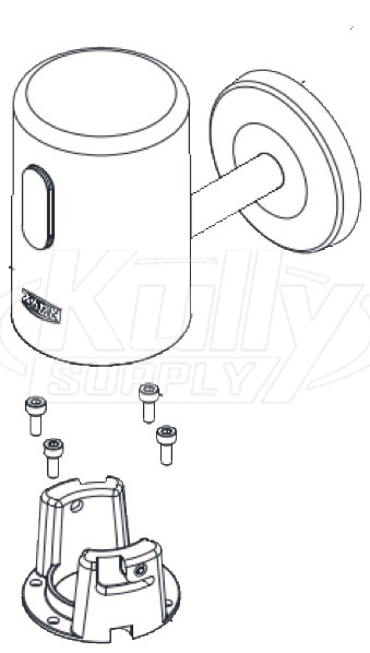 Zurn PTR6200-HW-L-0.5-VR-RF Hardwired Metal 0.5 GPF Urinal Sensor Cap Retrofit Kit