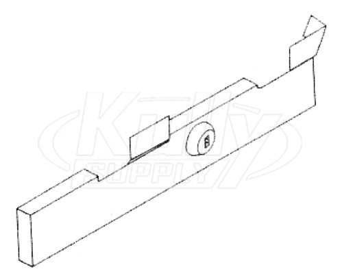 Bradley S01-370  Coin Box Cover & Lock Assembly (for units manufactured before 1993)