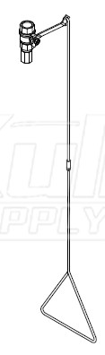 Bradley S19-130SSBF Corrosion-Resistant Stainless Steel Barrier-Free Drench Shower