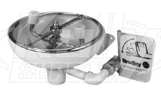 Bradley S19-220SS Stainless Steel Eye/Face Wash (with Spray Ring) (Discontinued)