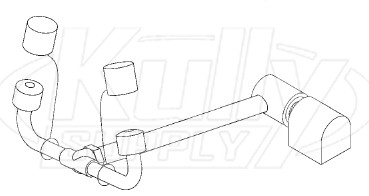 Bradley S19-270HD Counter-Mounted Swing-Down Eyewash