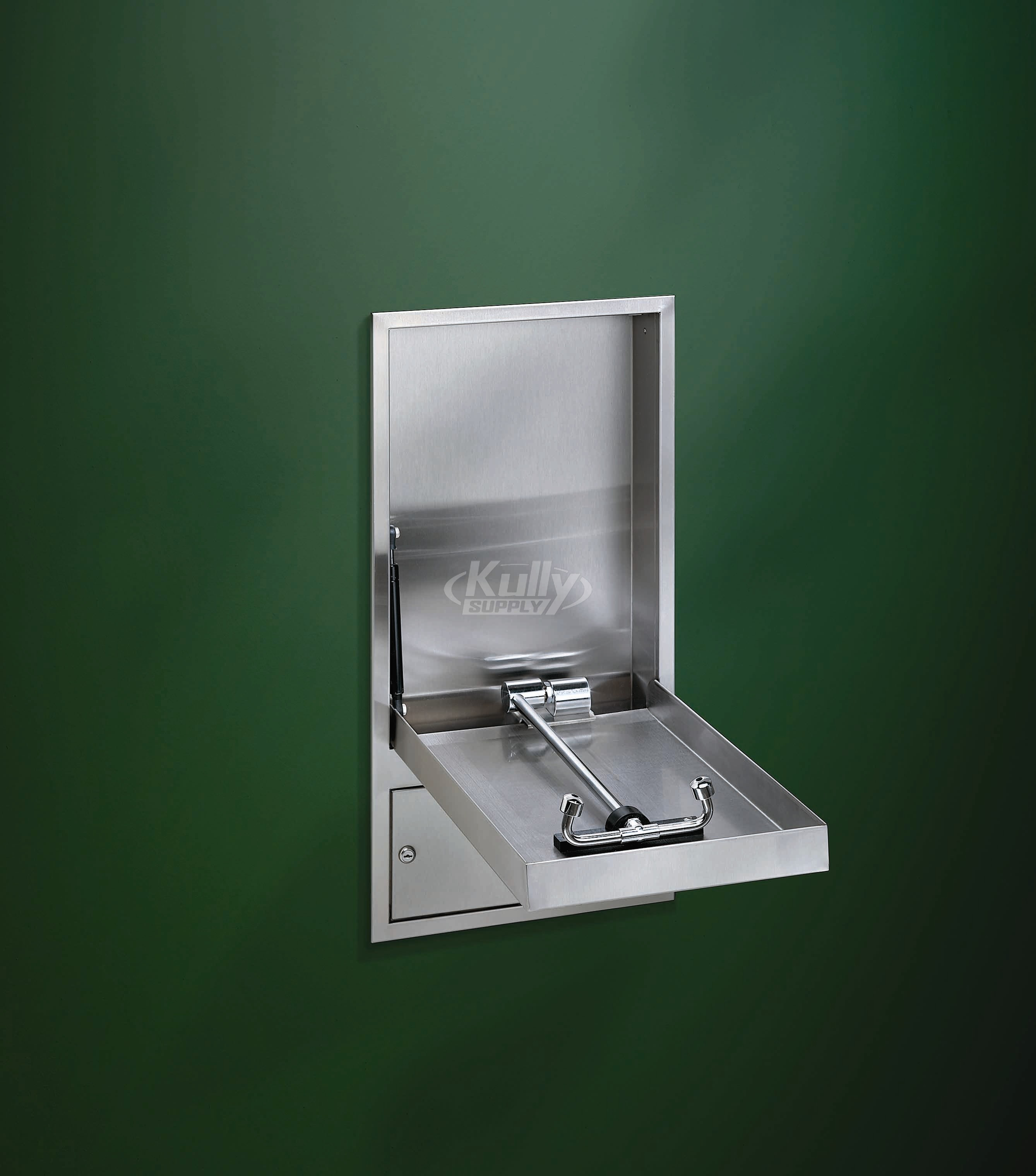 Bradley S19-282 Concealed Swing-Down Barrier-Free Cabinet-Mounted Eyewash (Discontinued)