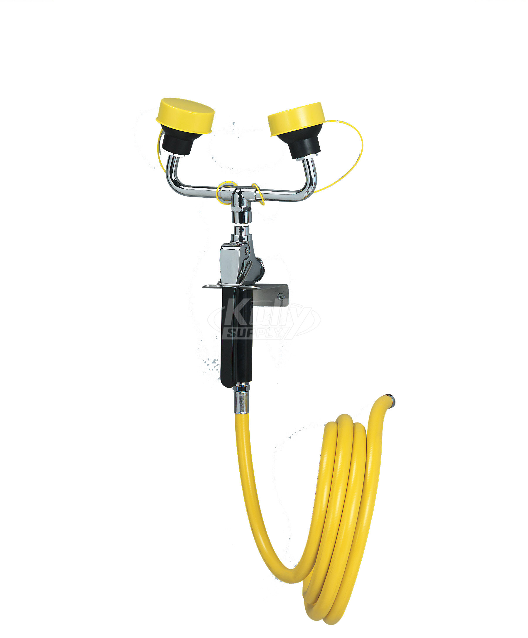 Bradley S19-430EFW Wall-Mounted Drench Hose (with Dual Sprayhead) (Discontinued)