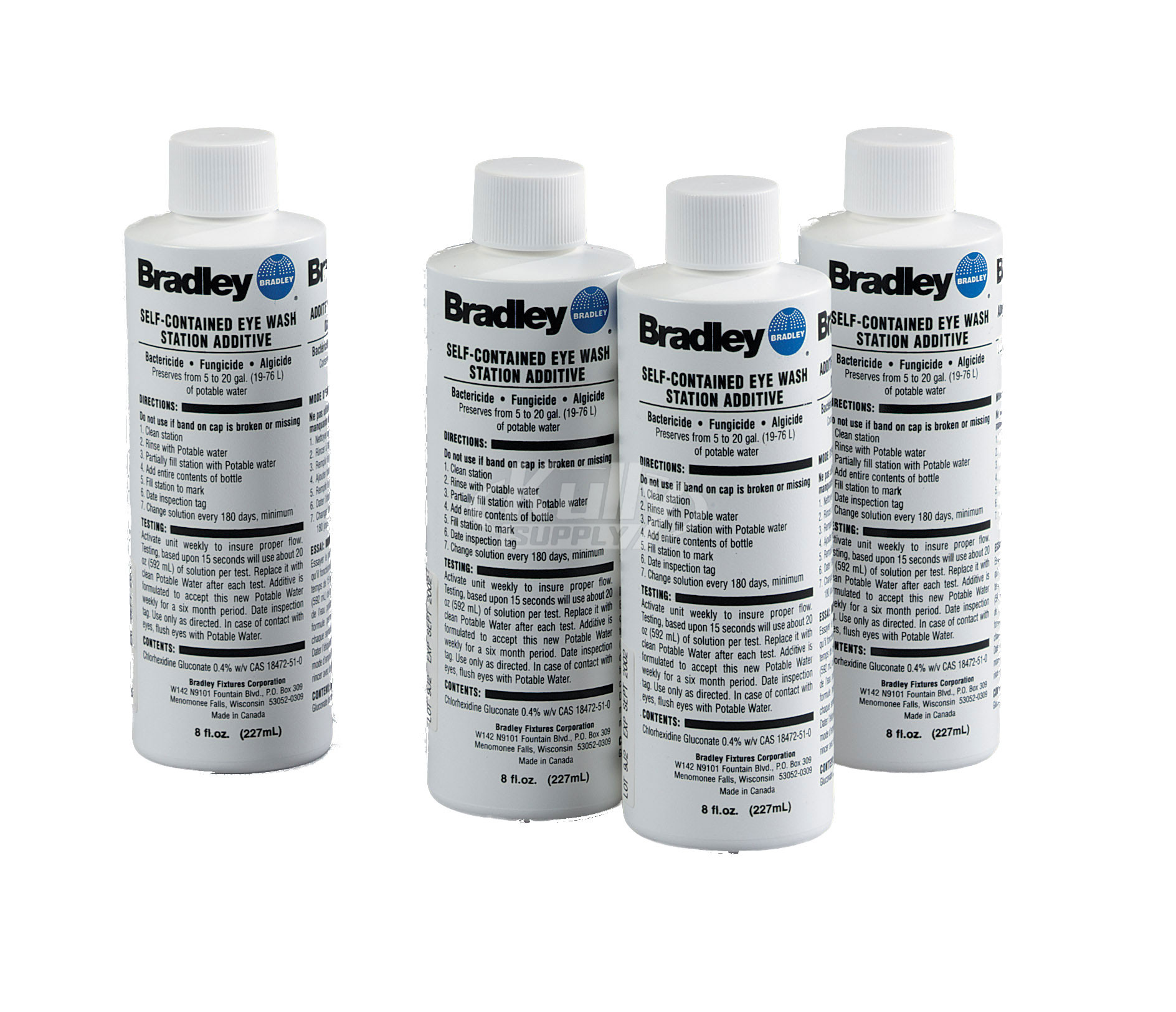 Bradley S19-865 Eyewash Water Preservative (4 Included)