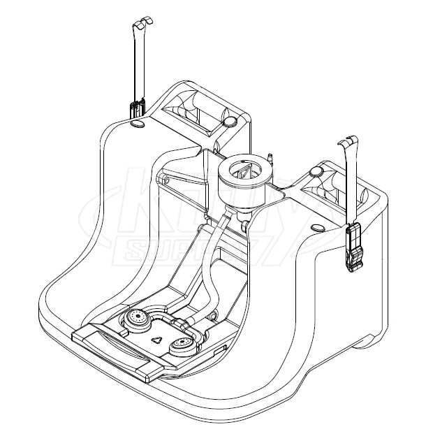 Bradley S65-335 Portable Pedestal Base