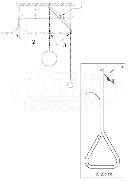 Speakman SE-236/SE-236-PR Shower Parts Breakdown