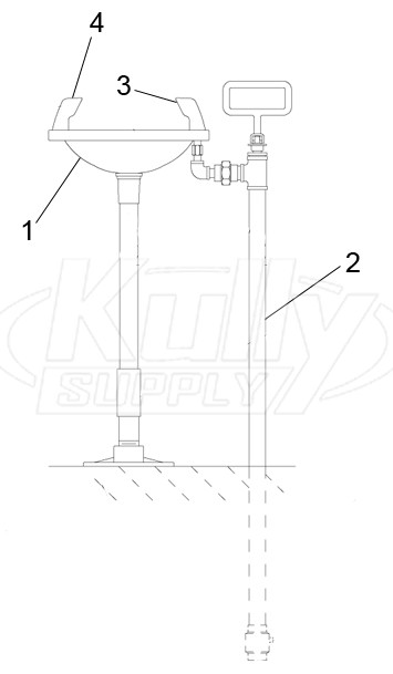 Speakman SE-440 Eye/Face Wash Parts Breakdown