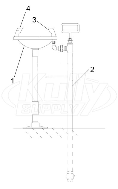 Speakman SE-441 Eye/Face Wash Parts Breakdown