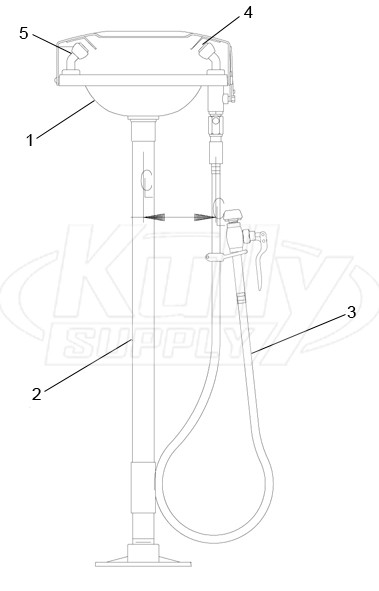 Speakman SE-535 Eyewash Parts Breakdown