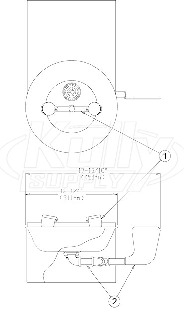 Speakman SE-568 Eyewash Parts Breakdown