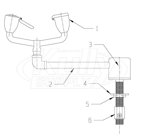 Speakman SE-570/SE-570-LH Eyewash Parts Breakdown