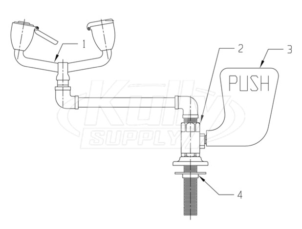 Speakman SE-571 Eyewash Parts Breakdown