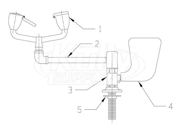 Speakman SE-572 Eyewash Parts Breakdown