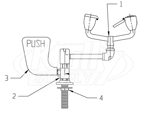 Speakman SE-572-LH Eyewash Parts Breakdown